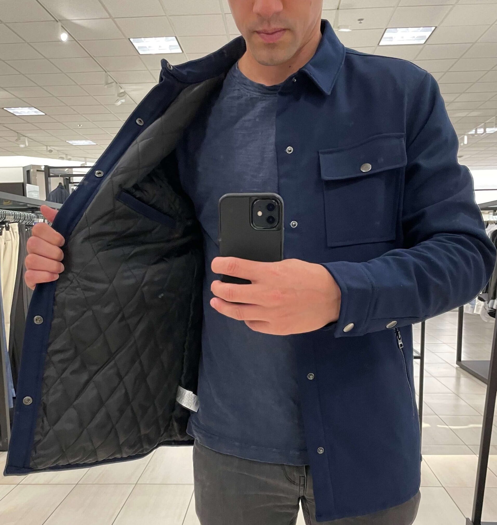 Nordstrom mens quilted shirt jacket NSale