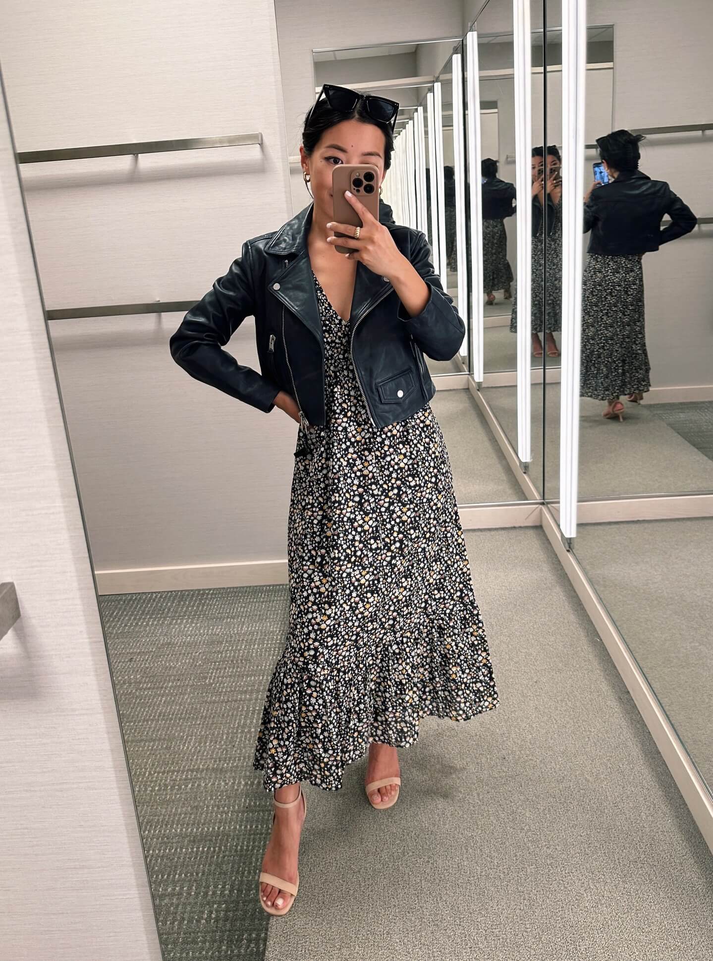 Rails dress Allsaints cropped moto jacket