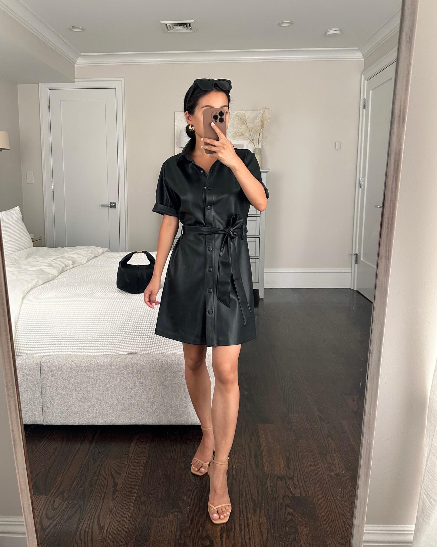 Steve Madden faux leather dress
