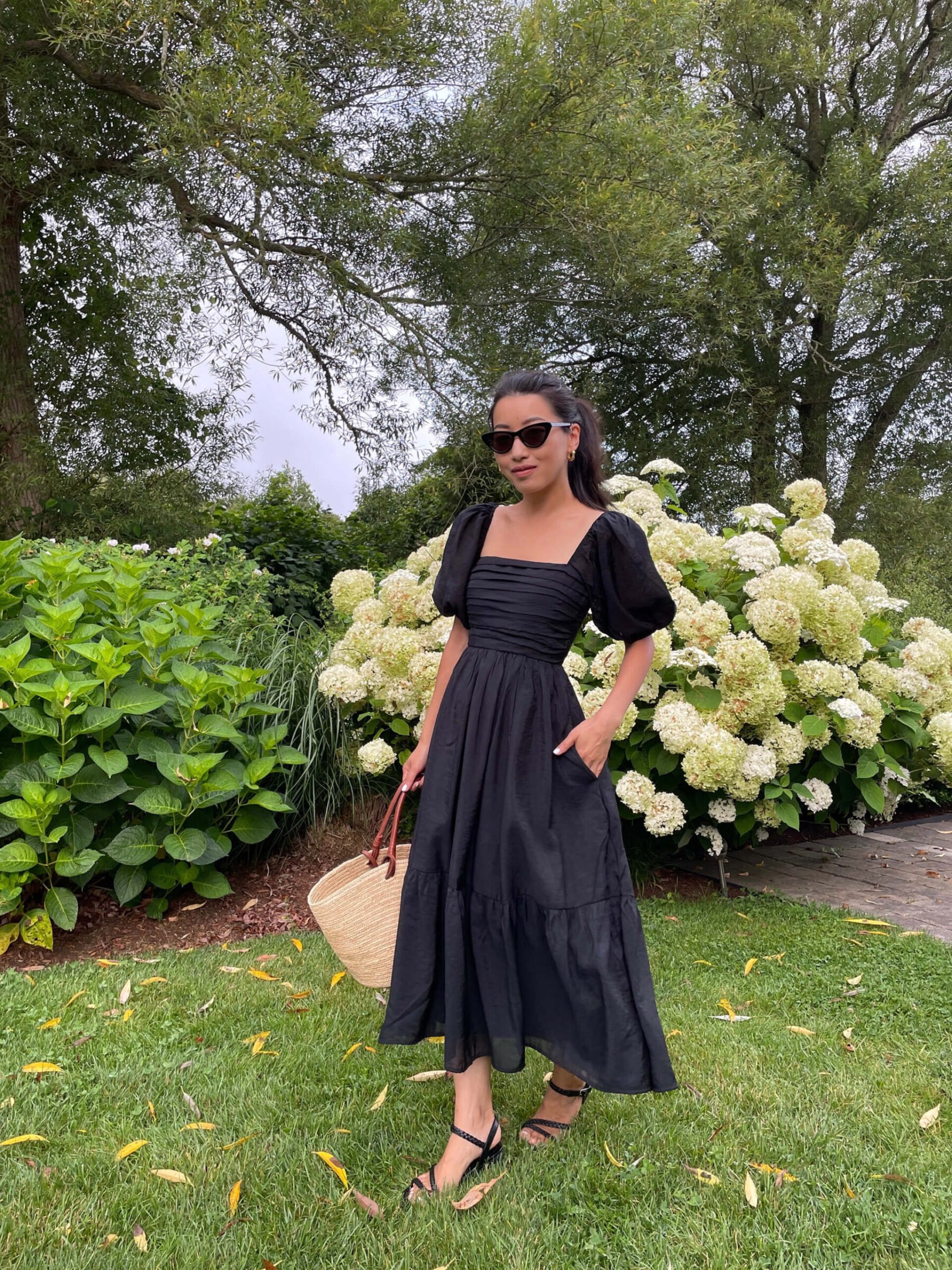 abercrombie black emerson dress petite