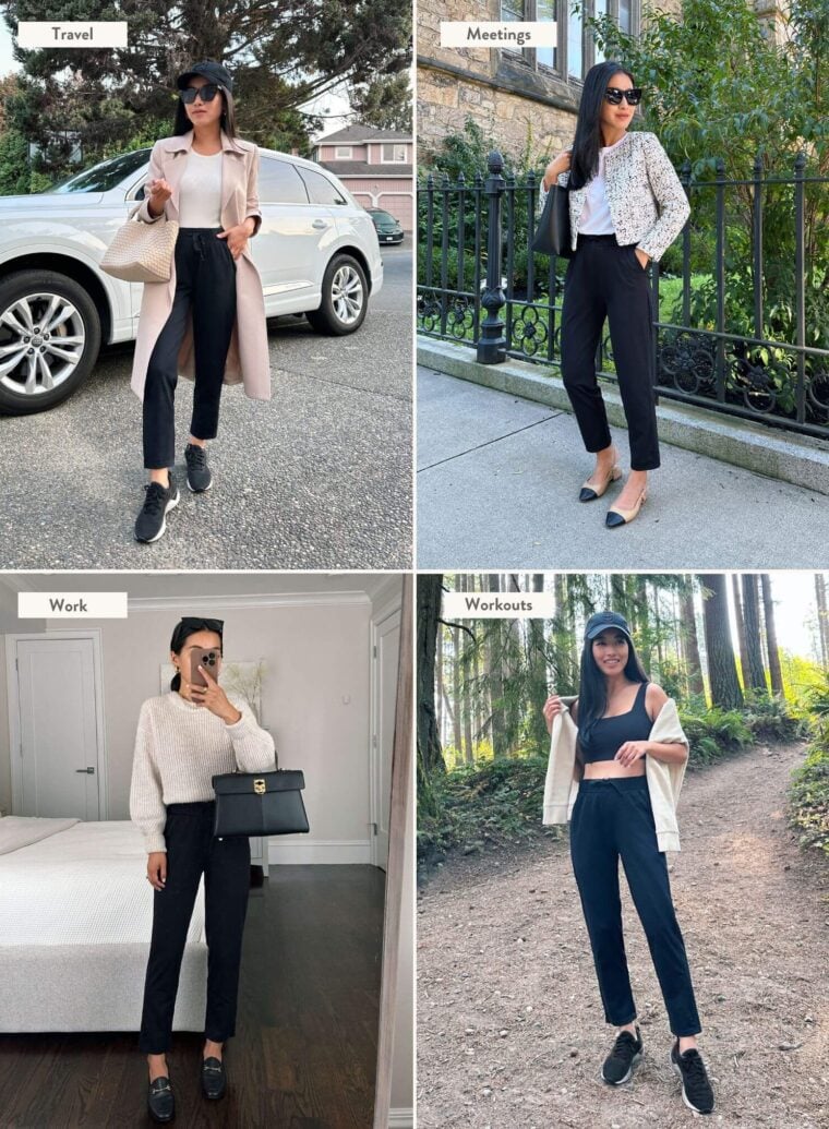 petite friendly affordable Amazon joggers how to style