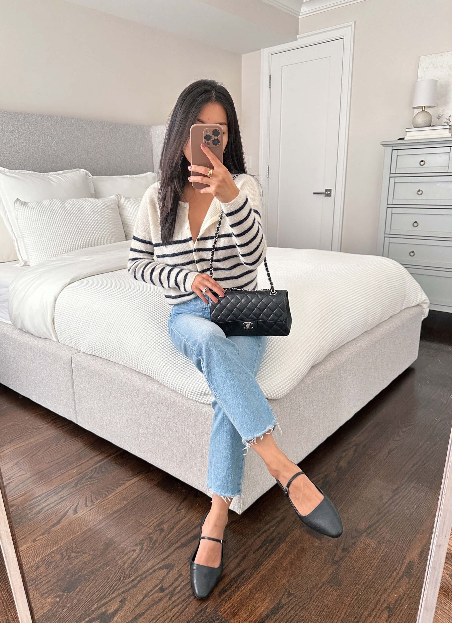 nordstrom black mary jane flats with strap