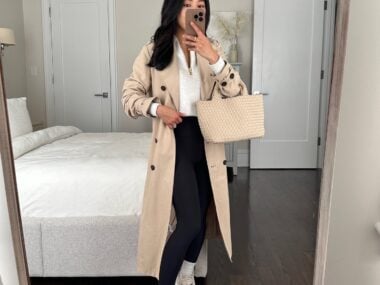 petite friendly chunky new balance 530 leggings naghedi st barths bag