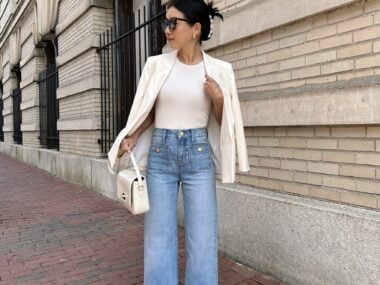 jcrew petite sailor denim trouser jeans