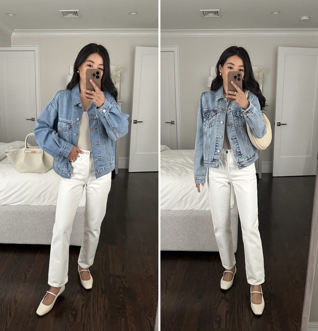 levi's denim jackets original vs 90's trucker wedige straight jeans dolce vita flats songmont bag