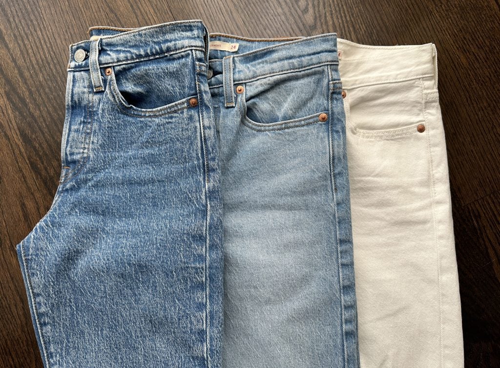 levis wedgie straight white space to think wash colors