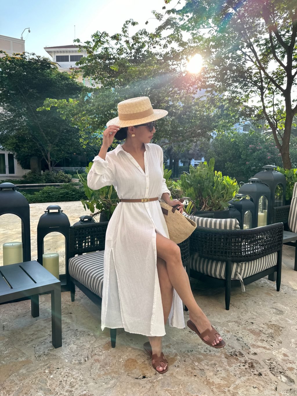 jcrew white cover up as a dress