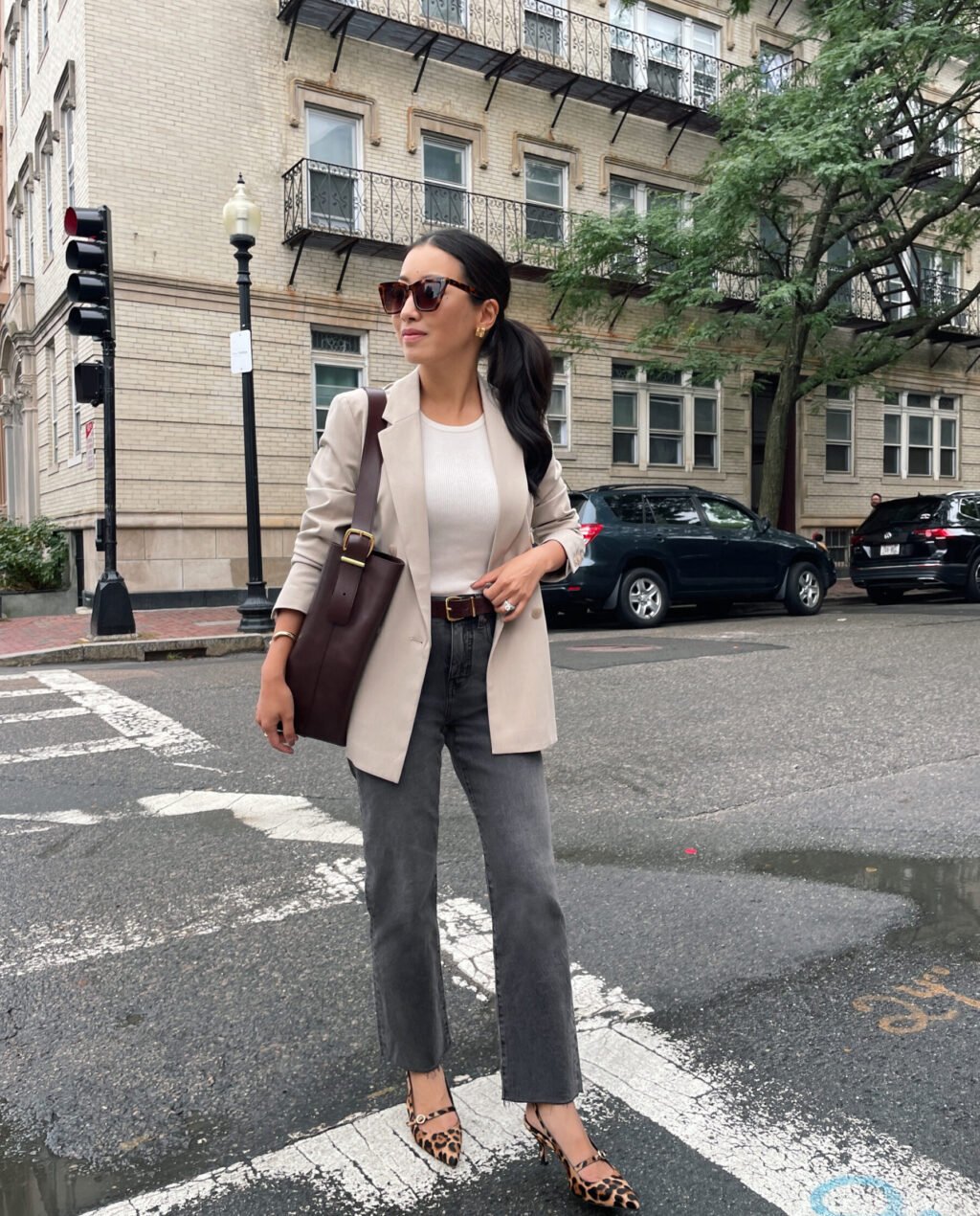 madewell 90's crop jeans fall 2024 petite outfit