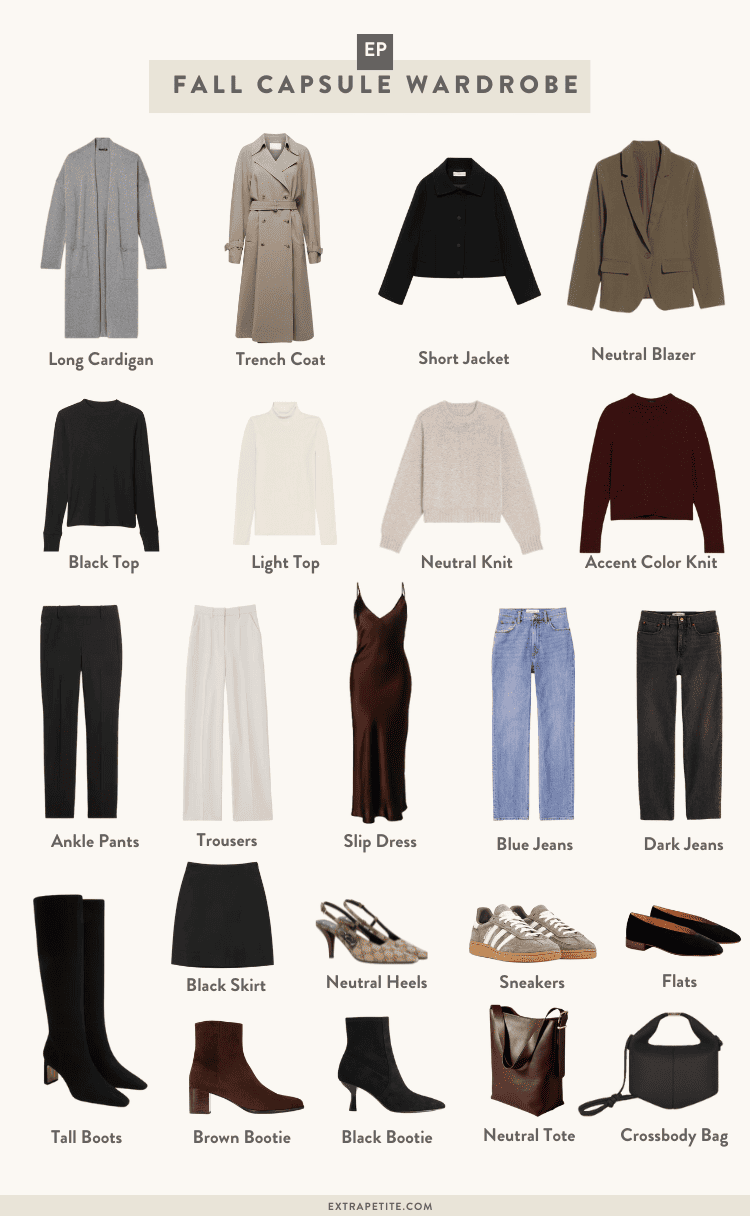 Fall 2024 Petite Friendly Capsule Wardrobe
