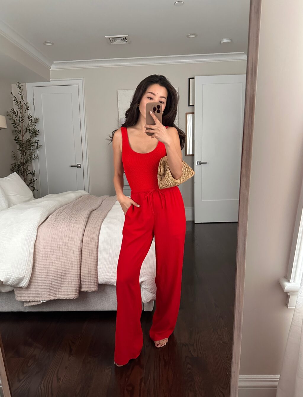 jcrew red one piece swimsuit cotton cover up pants petite